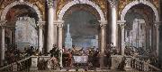 Paolo Veronese The guest time in the house of Levi oil on canvas